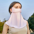 Ice Silk Sun Protection Face and Neck Cover - Light Blue - view 5