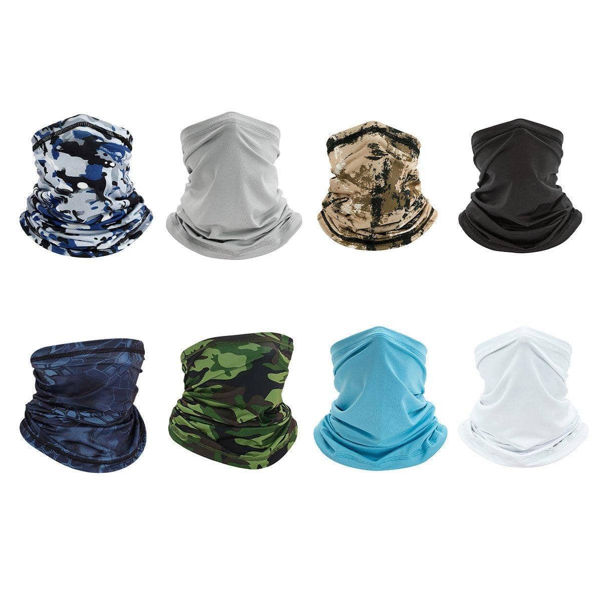 Ice Silk Sun Protection Neck Gaiter Bandana, Face Scarf - Grey - view 3
