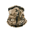 Ice Silk Sun Protection Neck Gaiter Bandana, Face Scarf - Tan Camouflage