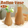 Imitation Rattan Woven Flower Vase for Home Decor - Large (35 cm High) - view 2