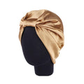 Imitation Silk Sleeping Cap for Women - Khaki