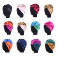 Imitation Silk Sleeping Cap for Women - Pink - view 3