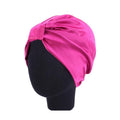 Imitation Silk Sleeping Cap for Women - Rose Red