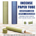 Incense Paper Tubes, 200 g Capacity - Olive Green, Pack of 10 - view 2