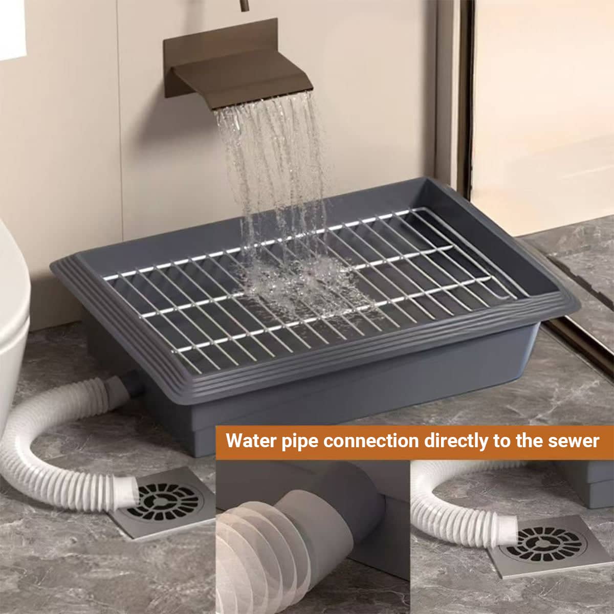 Indoor Dog Toilet Potty Training Tray with Drain Hose for Dogs - view 4