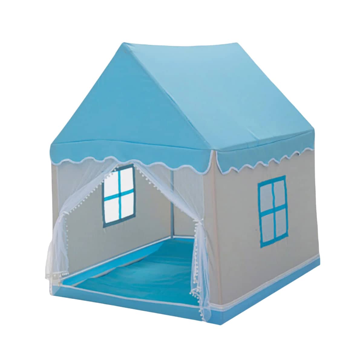 Indoor Kids Castle Play Tent - Blue