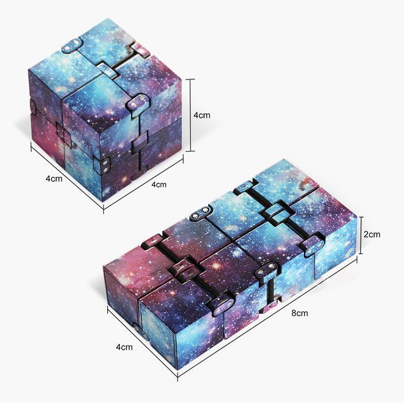 Infinity Cube Puzzle Fidget Toy Stress Relief - Blue - view 4