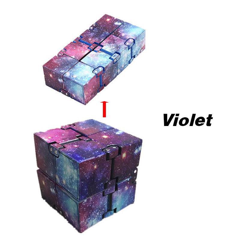 Infinity Cube Puzzle Fidget Toy Stress Relief - Violet - view 13