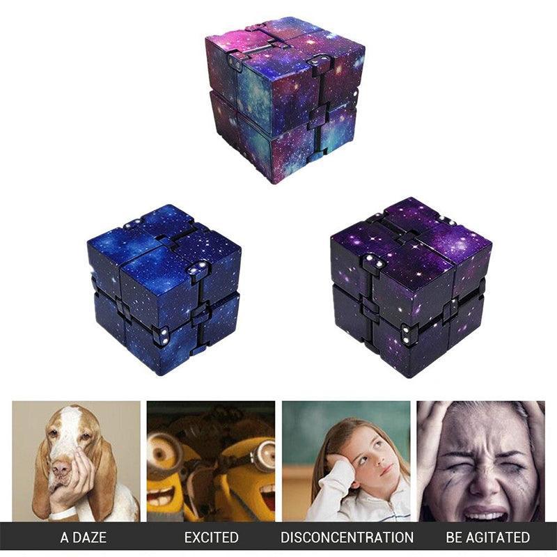 Infinity Cube Puzzle Fidget Toy Stress Relief - Violet - view 9