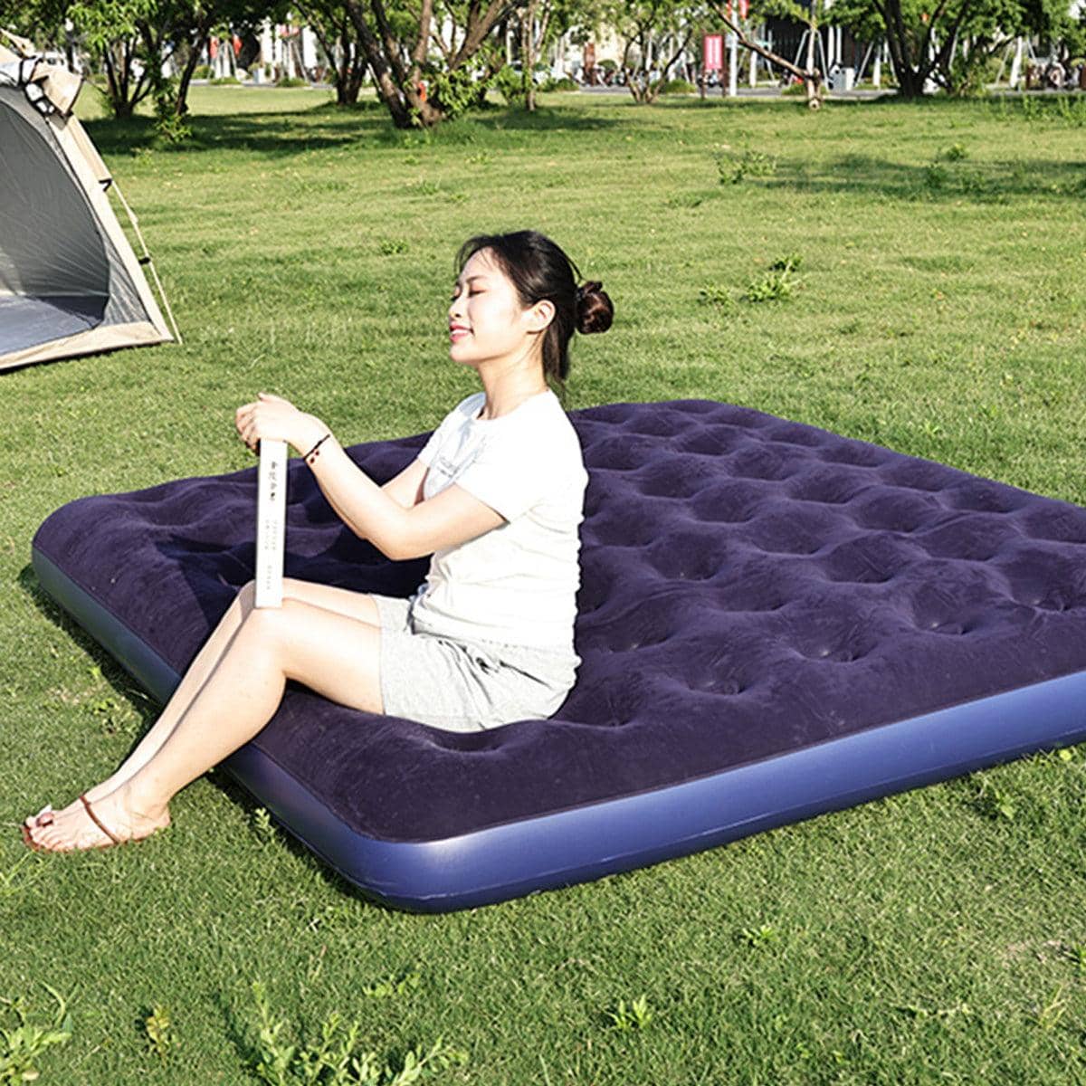 Inflatable Airbed Single (186 x 96 x 22 cm) with Hand Pump - view 5