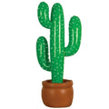 Inflatable Cactus Decoration 90 cm Blow up Prop for Western or Mexican Parties - view 2