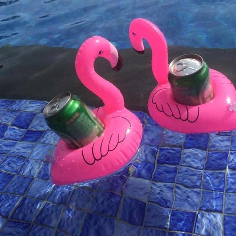 Inflatable Drink Holders 2 Pack for Pool Parties - Flamingo - view 6