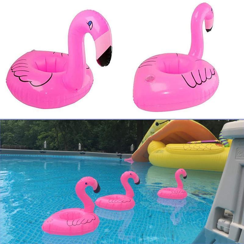 Inflatable Drink Holders 2 Pack for Pool Parties - Flamingo - view 8