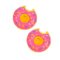 Inflatable Drink Holders 2 Pack for Pool Parties - Pink Donut