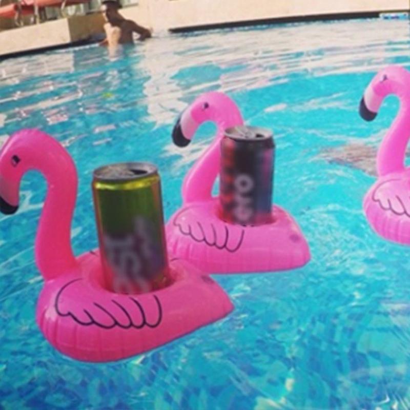 Inflatable Drink Holders 2 Pack for Pool Parties - Pink Donut - view 5