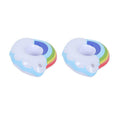 Inflatable Drink Holders 2 Pack for Pool Parties - Rainbow Cloud