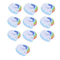 Inflatable Floating Drink Holders - Rainbow Cloud, 10 Pack