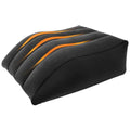 Inflatable Flocked PVC Leg Pillow Wedge, 63 x 50 x 25 cm - Black