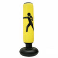 Inflatable Punching Bag 160 x 65 cm with Pump - Yellow