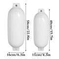 Inflatable PVC Yacht Fender 58 x 16 cm, Marine Anti Collision Airbag Pad for Boats - White - view 4