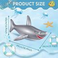 Inflatable Shark Pool Rider Toy for Kids and Swimming Pools - view 3