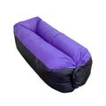 Inflatable Sofa Outdoor Portable Air Lounge Camping Foldable Couch Lightweight - Purple