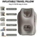 Inflatable Travel Pillow with Storage Bag - Black - view 5