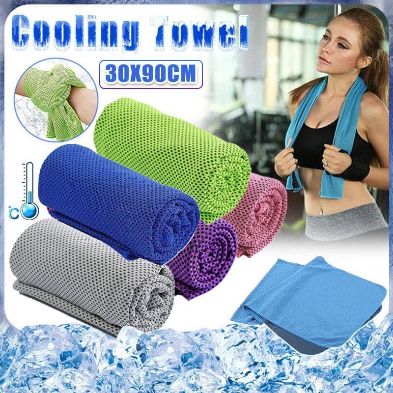 Instant Cooling Towel for Gym, Golf and Outdoor Sport, 30 x 80 cm - Blue - view 2