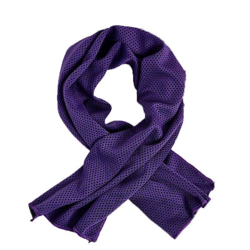 Instant Cooling Towel for Gym, Golf and Outdoor Sport, 30 x 80 cm - Purple
