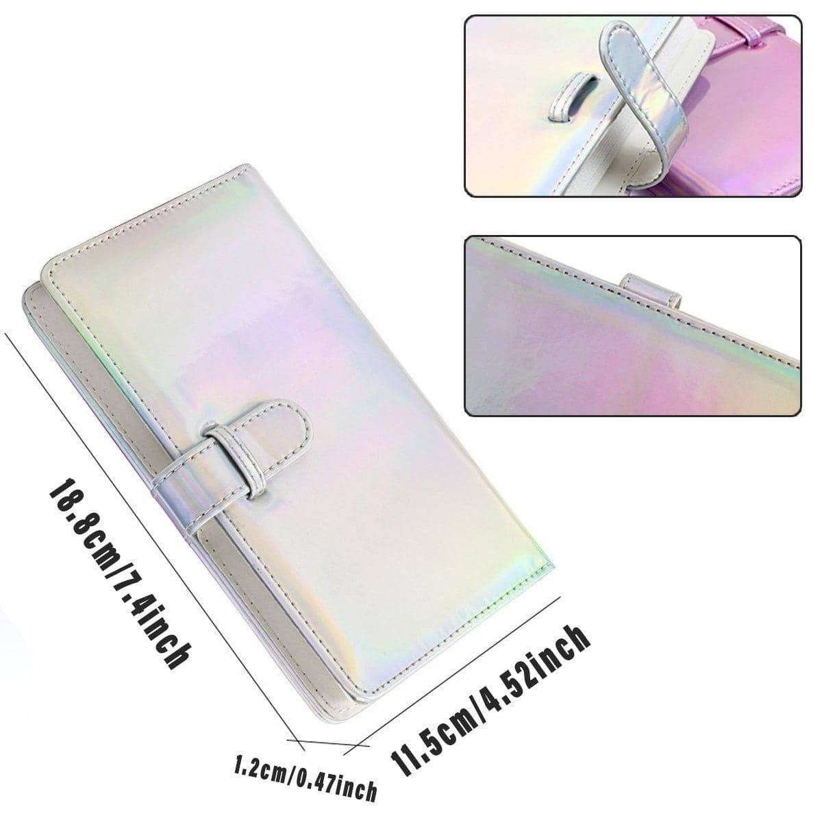 Instant Photo Album for Fujifilm Instax Mini 8, 9 and 11, 96 Pockets - Holographic Blue - view 4