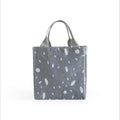 Insulated Canvas Lunch Bag Tote - Style D02, 20 x 19 x 13 cm
