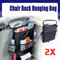 Insulated Car Seat Back Organisers with Mesh Pockets, Pack of 2