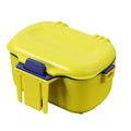 Insulated Fishing Bait Box with Dual Compartments - Yellow