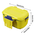 Insulated Fishing Bait Box with Dual Compartments - Yellow - view 3