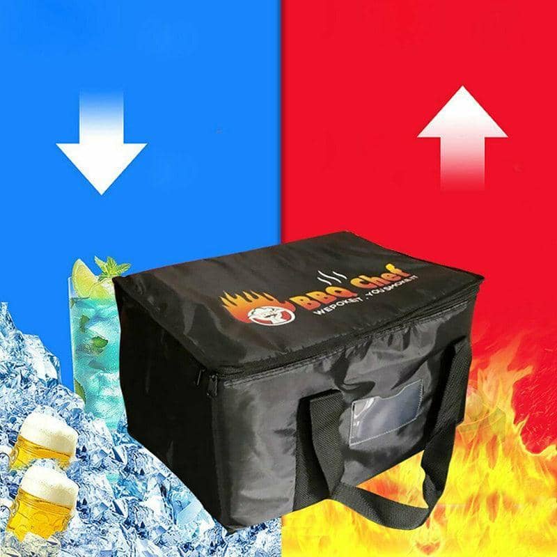Insulated Food Delivery Bag with Double Zip - 28L (35 x 23 x 26cm) - view 5