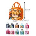 Insulated Kids Lunch Bag, 3D Cartoon Oxford Fabric - Navy Blue Astronaut - view 4