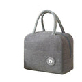 Insulated Lunch Bag with Carry Handles - Grey