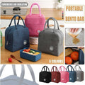 Insulated Lunch Bag with Carry Handles - Grey - view 2