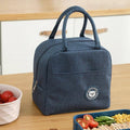 Insulated Lunch Bag with Carry Handles - Grey - view 4