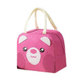 Insulated Lunch Bag with Foil Lining - Rose Red