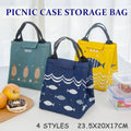 Insulated Lunch Bag Picnic Tote, Canvas - Model A01 (23.5 x 20 x 17 cm) - view 2