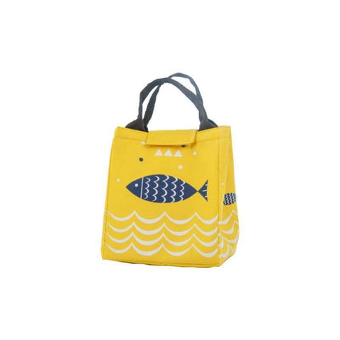 Insulated Lunch Bag Picnic Tote, Canvas - Model A04 (23.5 x 20 x 17 cm)