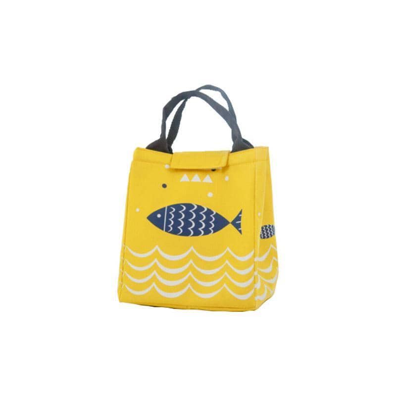 Insulated Lunch Bag Picnic Tote, Canvas - Model A04 (23.5 x 20 x 17 cm)