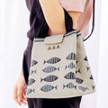 Insulated Lunch Bag Picnic Tote, Canvas - Model A04 (23.5 x 20 x 17 cm) - view 5