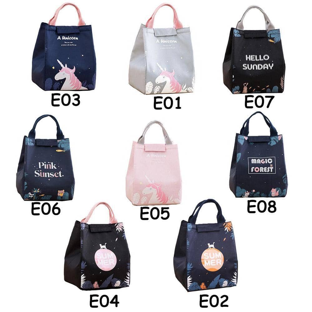 Insulated Lunch Bag, Portable Picnic Cooler Tote - Large 18x24x15cm, Model E02 - view 4