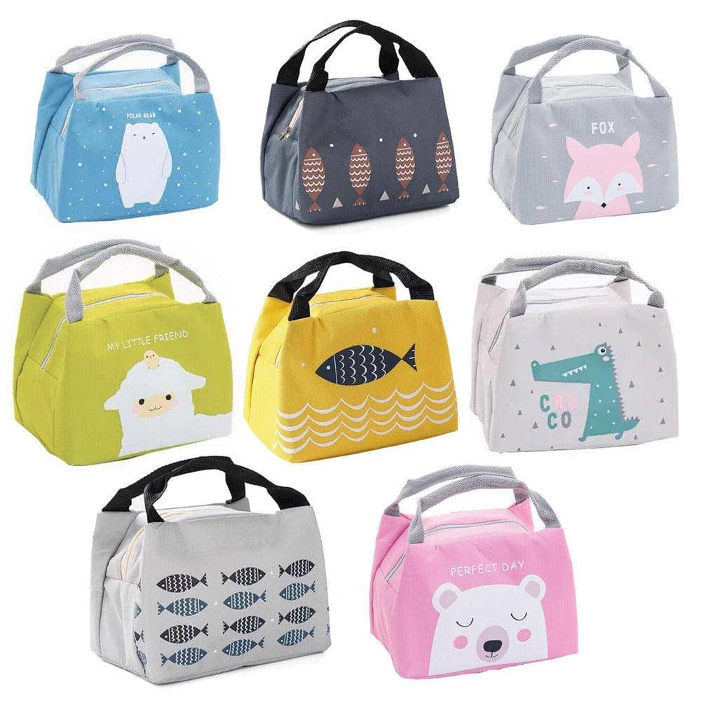 Insulated Lunch Bag, Portable Picnic Cooler Tote - Small 21x17x15cm, Model C02 - view 3