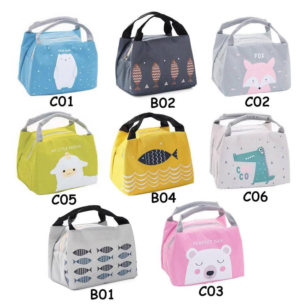 Insulated Lunch Bag, Portable Picnic Cooler Tote - Small 21x17x15cm, Model C02 - view 4