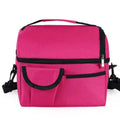 Insulated Lunch Bag with Shoulder Strap, 8 Litre - Hot Pink