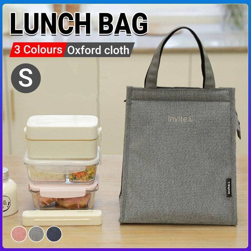 Insulated Lunch Bag Thermal Food Tote Bento Pouch for Work and School - Navy - view 2