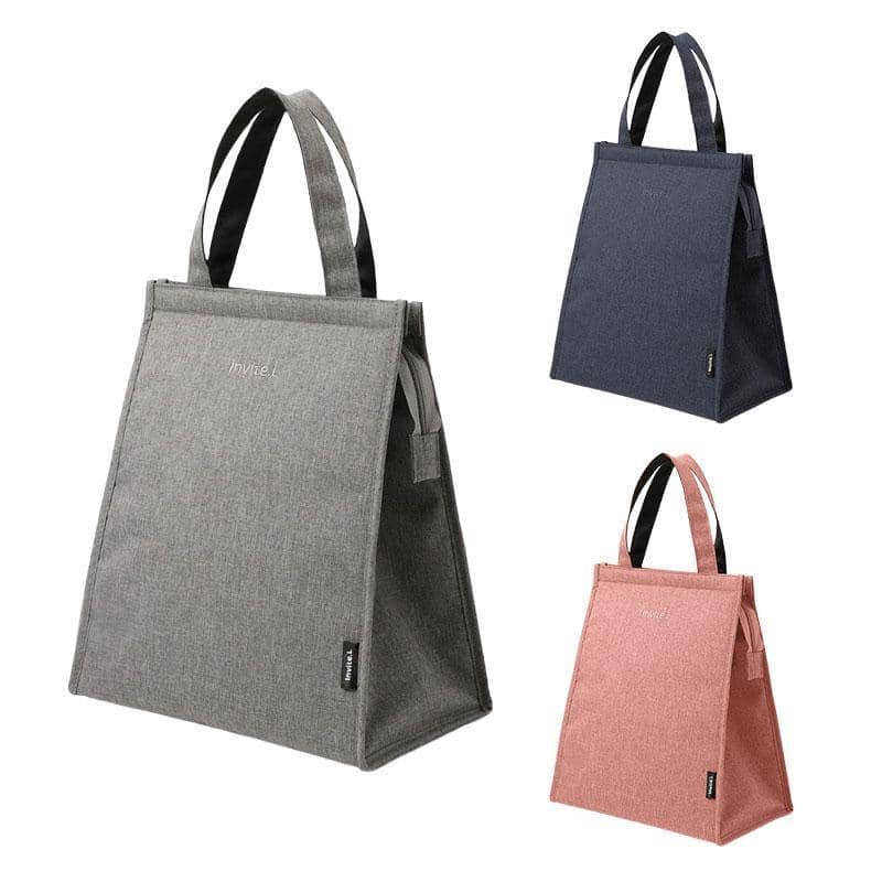 Insulated Lunch Bag Thermal Food Tote Bento Pouch for Work and School - Navy - view 3